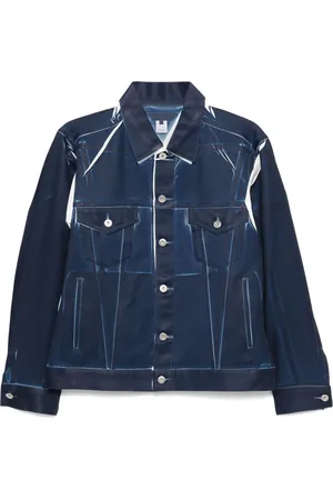 Comme des Garçons Chamarra con estampado de mezclilla