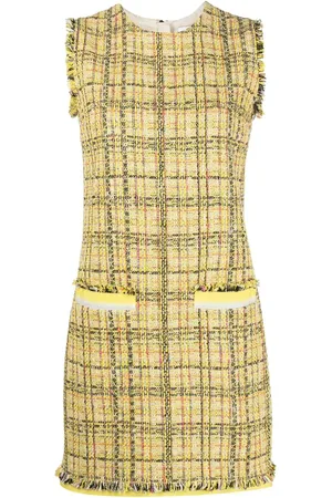 Msgm Vestido corto con motivo a cuadros