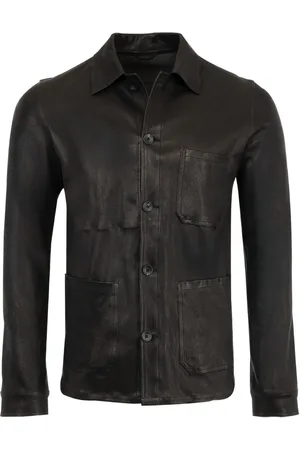 GIORGIO BRATO Sobrecamisa de cuero