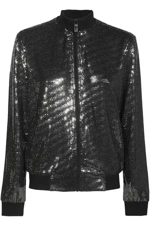 John Richmond Chamarra bomber con acabado brillante