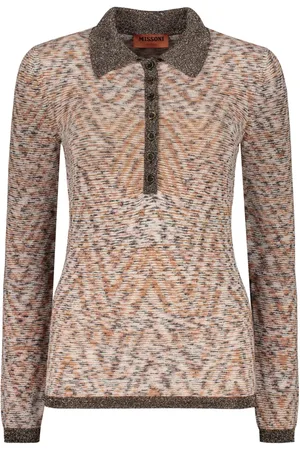 Missoni Playera tipo polo tejida