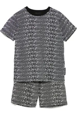 John Richmond Set de shorts con logo estampado (set de 2 piezas)