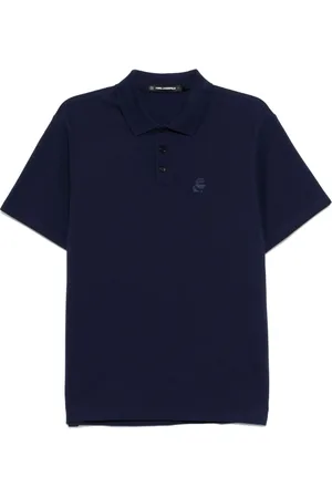 Karl Lagerfeld Playera tipo polo Kameo Logo Pique