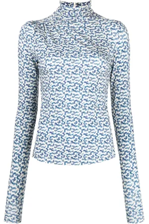 Marant Etoile Top manga larga con estampado gráfico