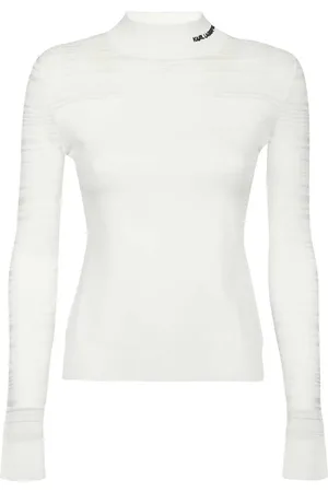 Karl Lagerfeld Top con logo bordado