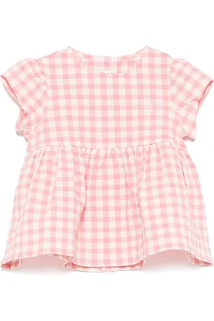 Il gufo Blusa con motivo de cuadros gingham