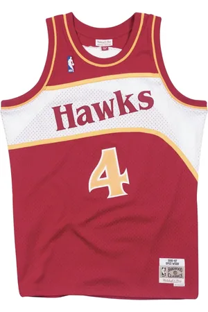 Mitchell & Ness Top NBA Atlanta Hawks 86 Spud Webb Swingman Road