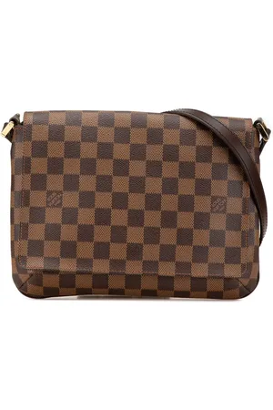 LOUIS VUITTON Bolsa crossbody Damier Ebene Musette Tango Long Strap 2003
