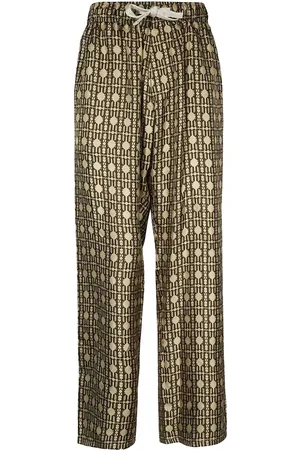Palm Angels Pantalones de pijama de seda