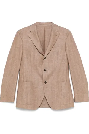 LUIGI BIANCHI MANTOVA Blazer con motivo pied de poule