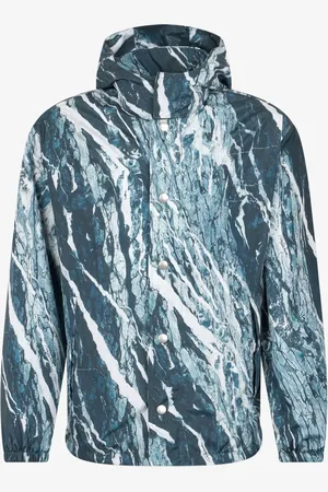 Roberto Cavalli Marble-print bomber jacket