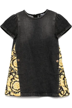 VERSACE Vestido de mezclilla manga corta