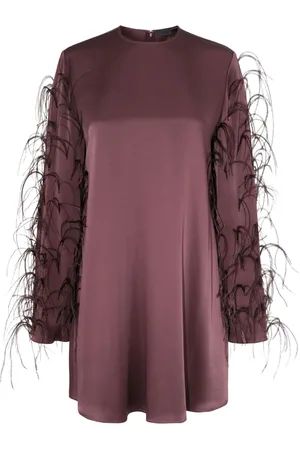 LAPOINTE Vestido corto con efecto satinado