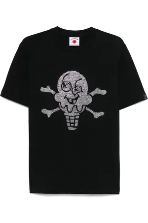 ICECREAM Playera Rhinestone Cones & Bones Popover