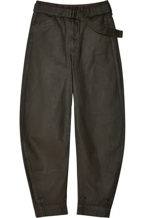 LEMAIRE Pantalones tapered con cinturón