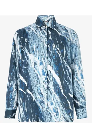 Roberto Cavalli Marble-print shirt
