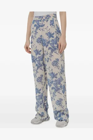 SEMICOUTURE Pantalones con estampado floral