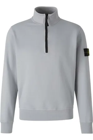 Stone Island Sudadera con un cuarto de cierre