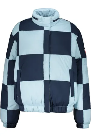 Kenzo Chamarra capitonada con estampado estilo ajedrez