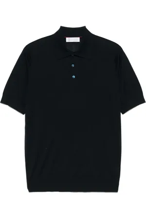 Brunello Cucinelli Playera tipo polo tejida