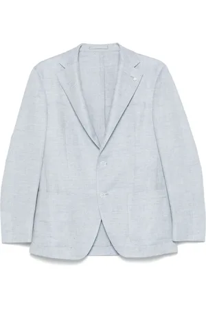 LUIGI BIANCHI MANTOVA Blazer con motivo pied de poule