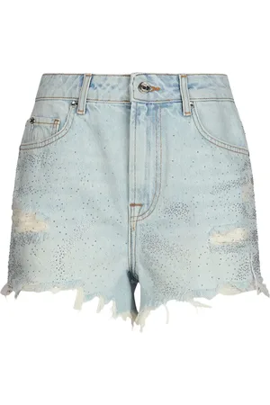 Liu Jo Shorts de mezclilla con detalles de strass
