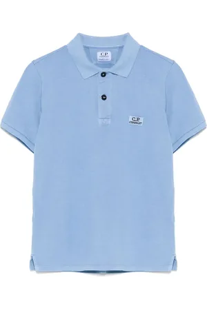 C.P. Company Playera tipo polo con parche del logo