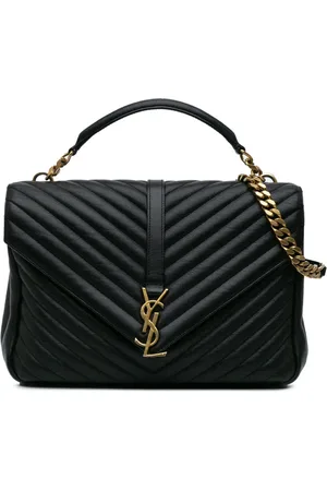 Saint Laurent Bolsa satchel Large Sheepskin Chevron Monogram College 2016