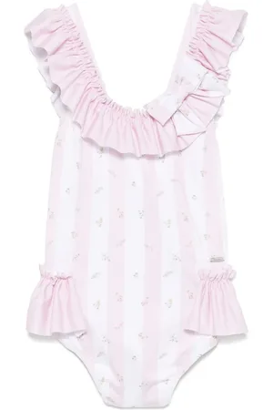 PATACHOU Traje de baño con rayas estampadas