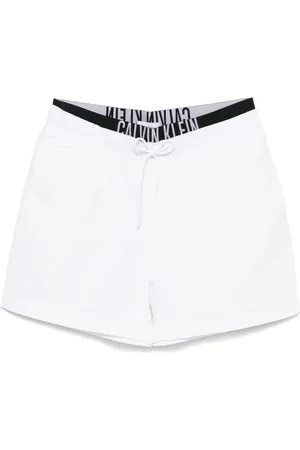 Calvin Klein Shorts de playa con logo en la pretina