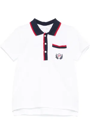 PATACHOU Playera tipo polo con logo bordado