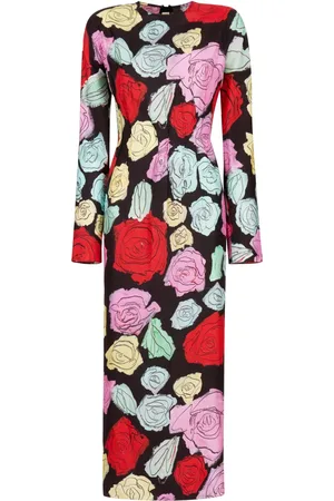 Marni Vestido manga larga con estampado floral