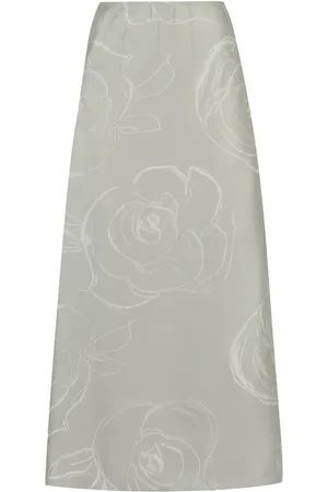 Marni Falda midi con estampado floral