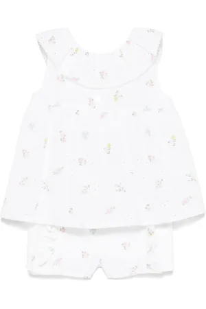 PATACHOU Set de shorts y top con bordado inglés