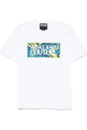 VERSACE Playera con parche del logo