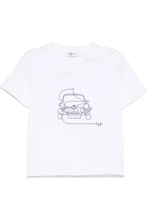 Il gufo Playera con bordado