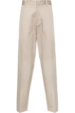 Emporio Armani Pantalones tapered con tiro medio