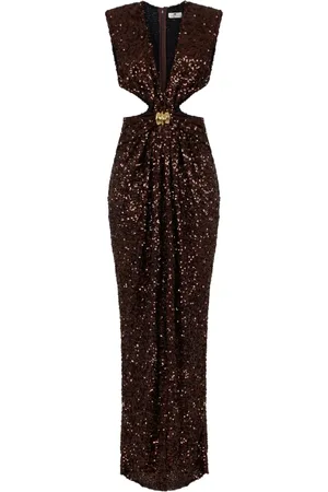 Elisabetta Franchi Vestido bordado con lentejuelas