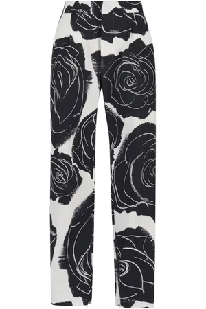 Marni Pantalones con estampado de rosa