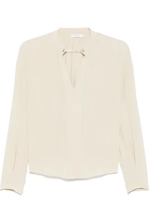 Patrizia Pepe Blusa con detalle de cadena y logo