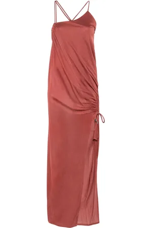 BLUMARINE Vestido largo en crepe