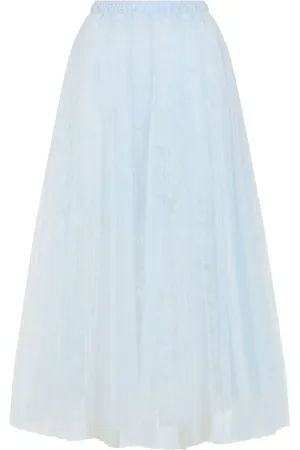 ERMANNO SCERVINO Falda midi con encaje floral