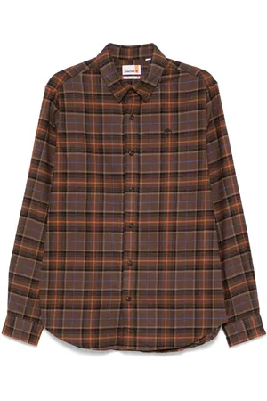 Timberland Camisa con motivo de cuadros