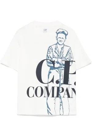 C.P. Company Playera con logo estampado