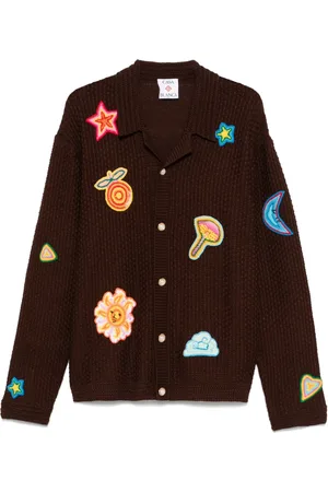 Casablanca Camisa de crochet con motivo