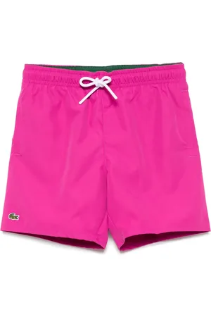 Lacoste Shorts de playa con distintivo