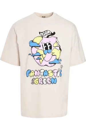Msgm Playera con estampado gráfico