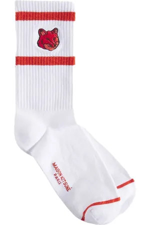 Maison Kitsuné Fox Head socks
