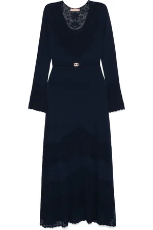 Twin-Set Vestido midi de tejido flojo
