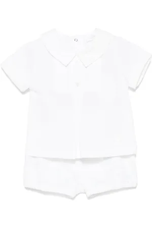PATACHOU Set de bloomers y playera tipo polo estampada